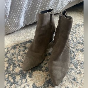 Gray booties